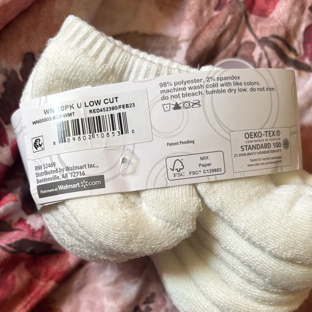 wonder nation Infant Low Cut Socks - Cream White (10 Pair)